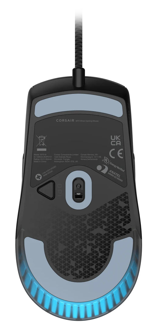 Corsair M75 Gaming-Maus – kabelgebunden, schwarz