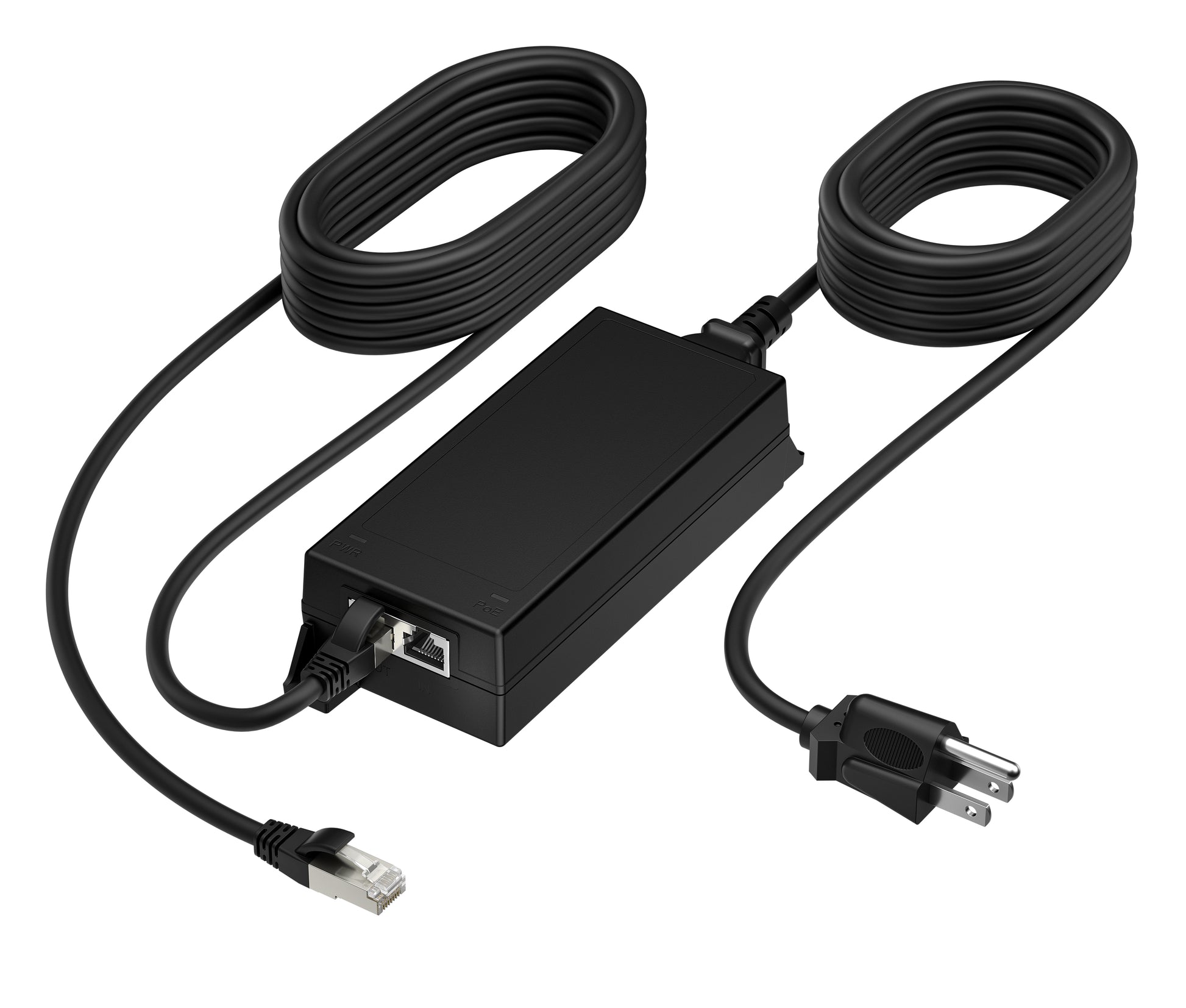 Poly PoE-Injektor 65 W PoE++ (802.3bt), 2,5 Gbit/s – für Laptop – schwarz