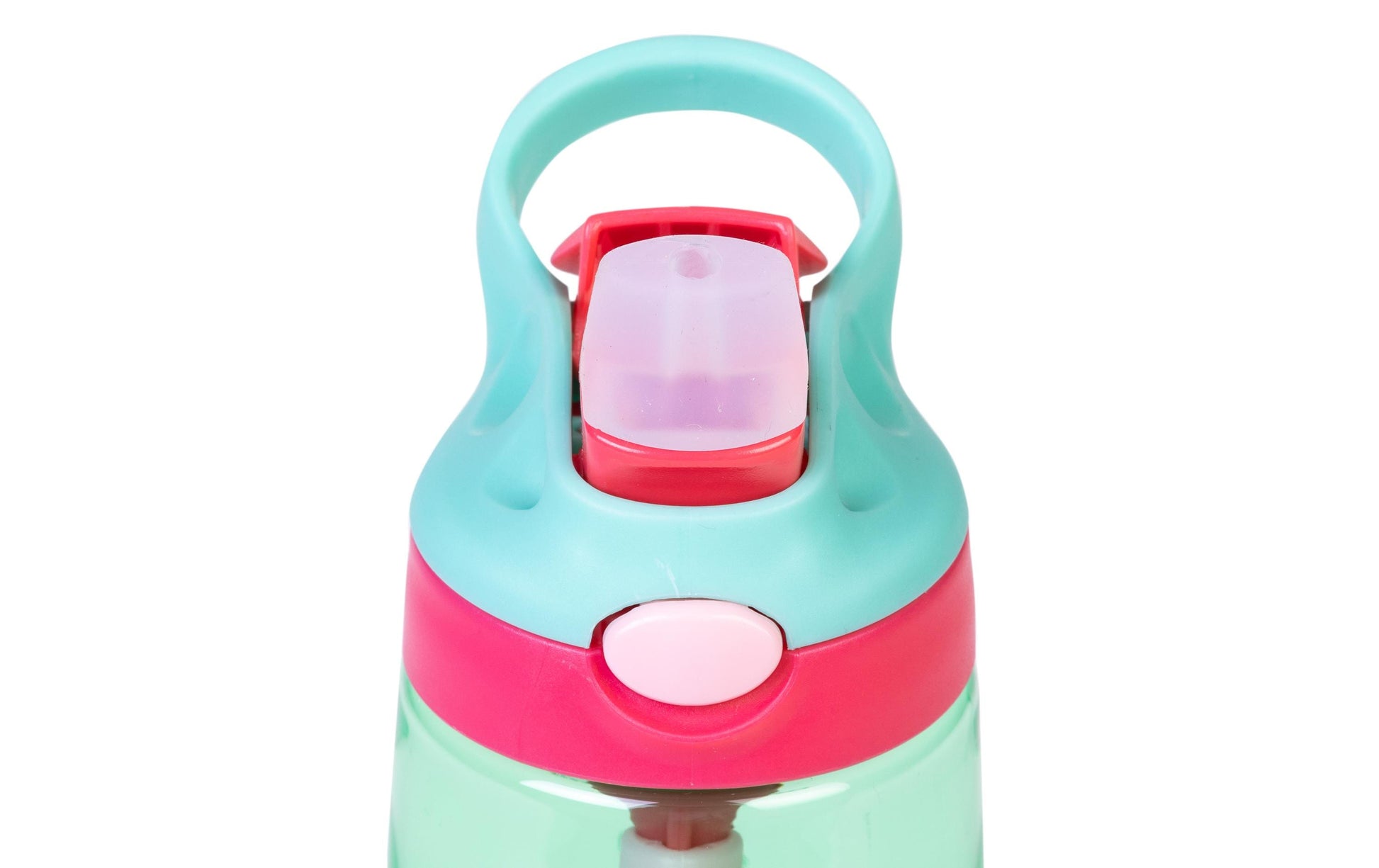 KOOR Kindertrinkflasche 450 ml – Druckknopfdeckel, Tritan, Grün