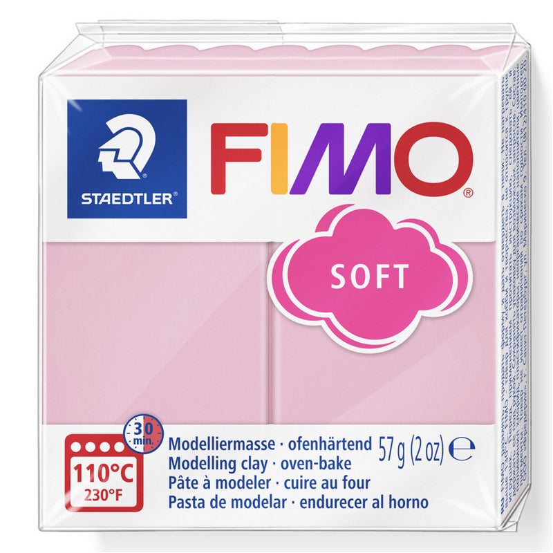 Staedtler Modelliermasse, ofenhärtend (110 °C, 30 min), Creme, Pink, 57 g