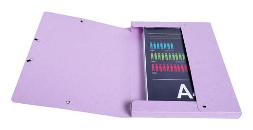 Exacompta Gummibandmappe Aquarel A4 – Karton, mehrfarbig, bis 200 Blatt, 5 Stk.