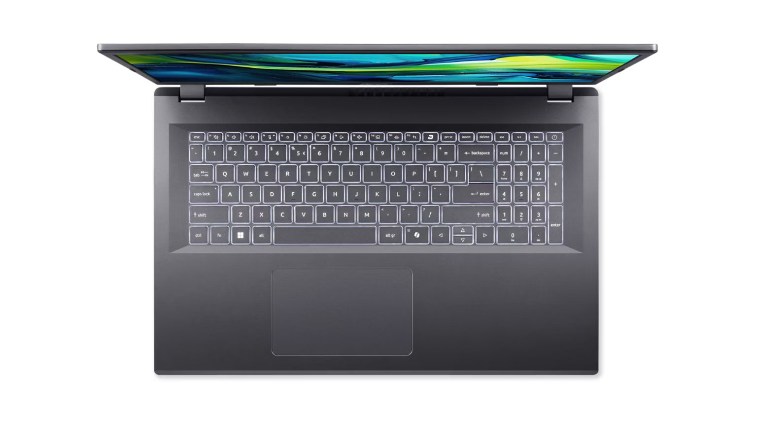 Acer Aspire 17 7-150U Notebook – 17,3", Kunststoff, Grau