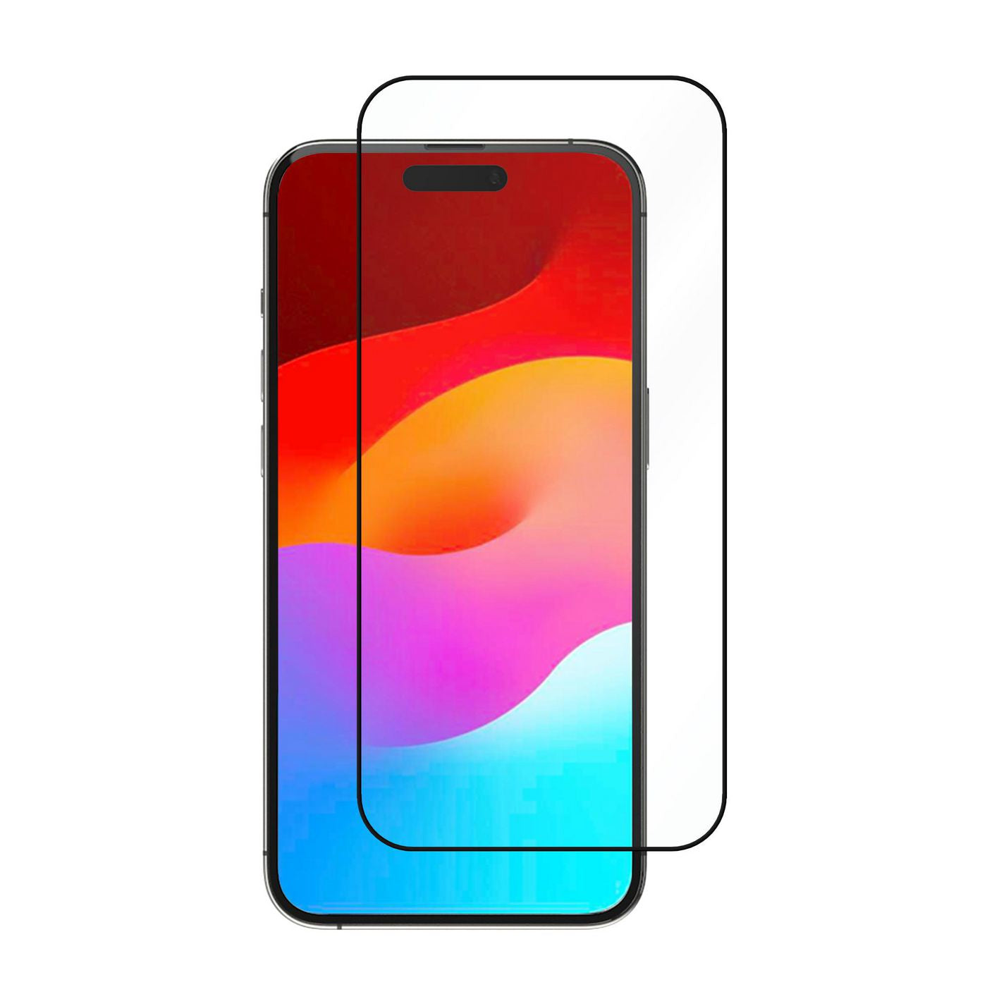 eSTUFF Displayschutzglas – für Apple iPhone 15 Pro, kratzresistent, fettabweisend, Hartglas, 9H