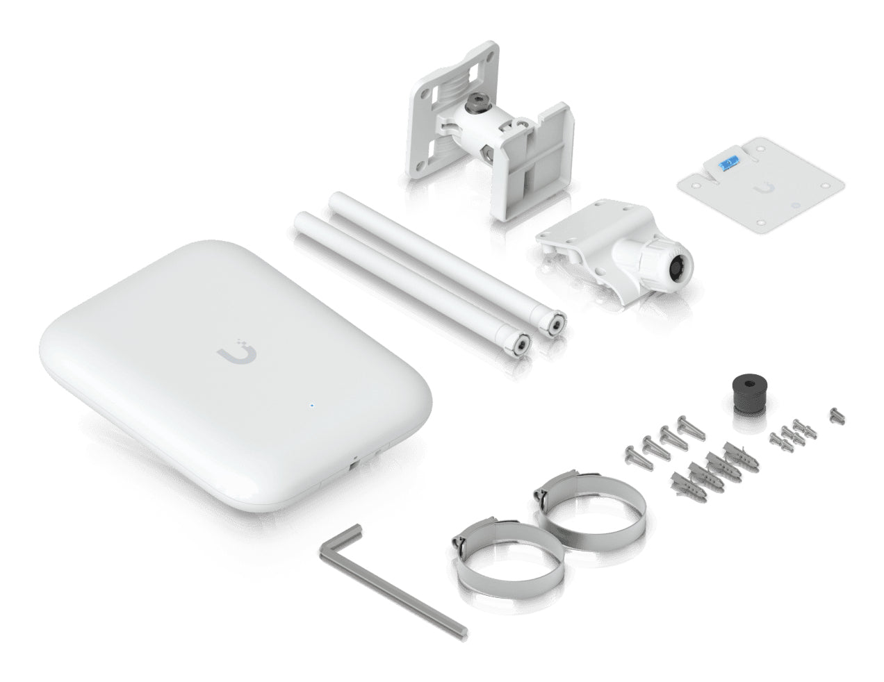 Ubiquiti Wi‑Fi 7 Access Point, Dual-Band (2,4/5 GHz), 8600 Mbit/s, 2,5GbE, PoE, IP67, Weiss