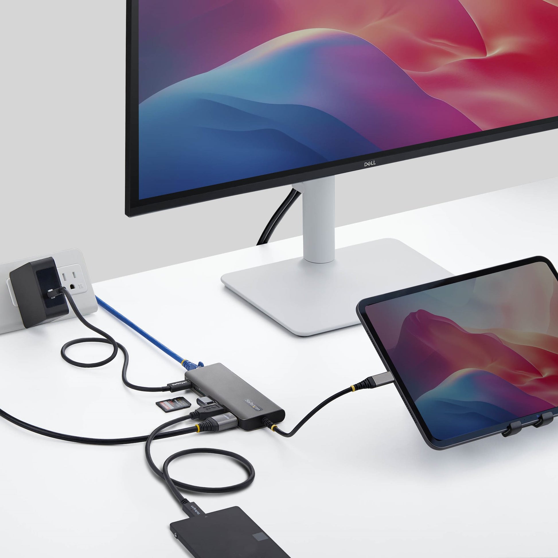 StarTech.com 177B-USBC-MULTIPORT USB-Hub – USB-C, 1× HDMI, 2× USB-A, 140 W PD, 2.5GbE, für Windows/Mac/iPadOS