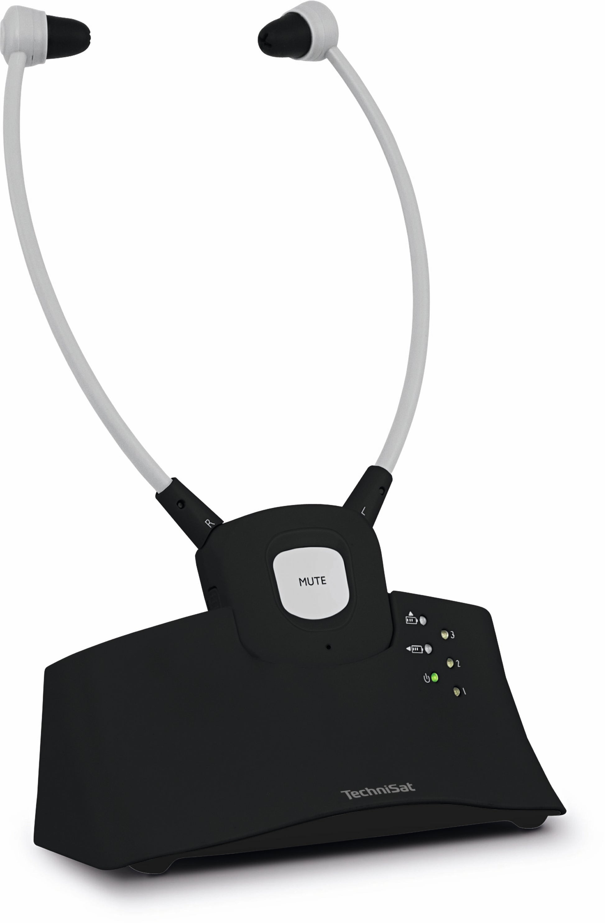 TechniSat Stereoman ISI 3 In-Ear Kopfhörer – Kabel + 2,4-GHz-Funk, 3,5 mm Klinke, Schwarz