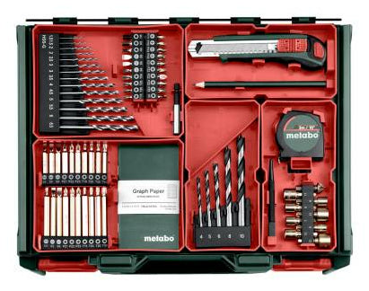 Metabo Bohrschrauber BS 18 – 18 V (CAS) – Schnellspannbohrfutter – 2×2,0 Ah & Ladegerät