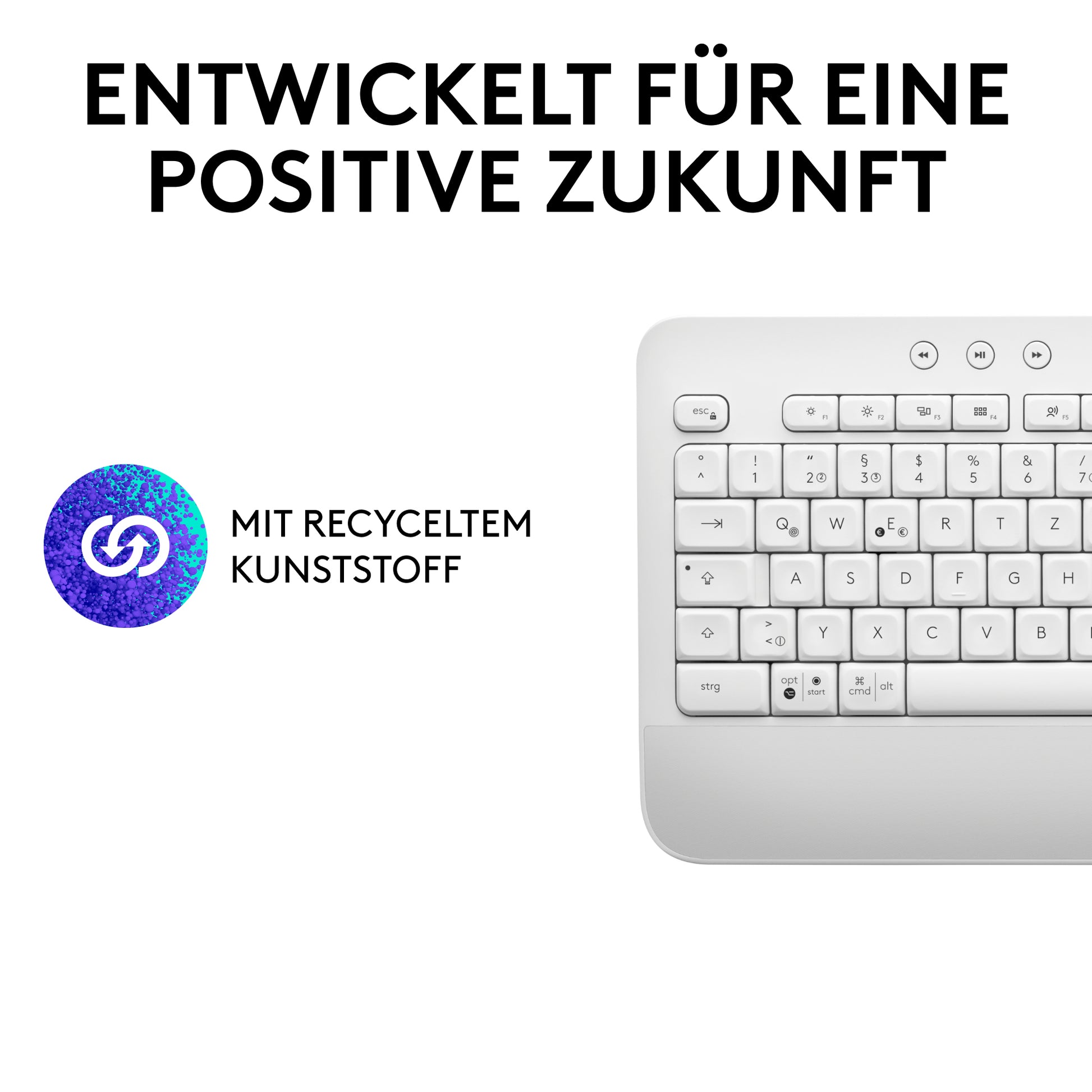 Logitech Signature K650 – Tastatur, DE-Layout (DE), Weiss
