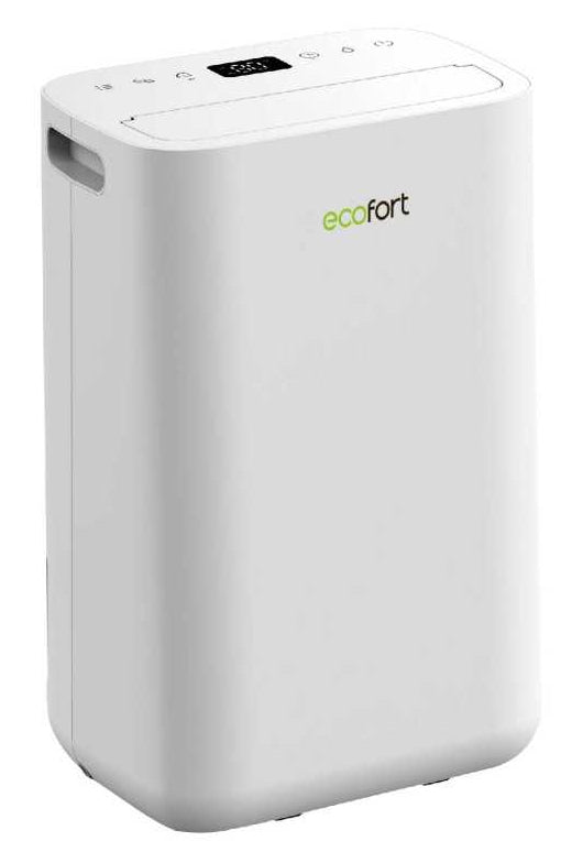 Ecofort Luftentfeuchter ecoQ – 13 L/24 h, bis 30m², Tank 2,3 l, Hygrostat, WLAN, App-Steuerung, 39 dB