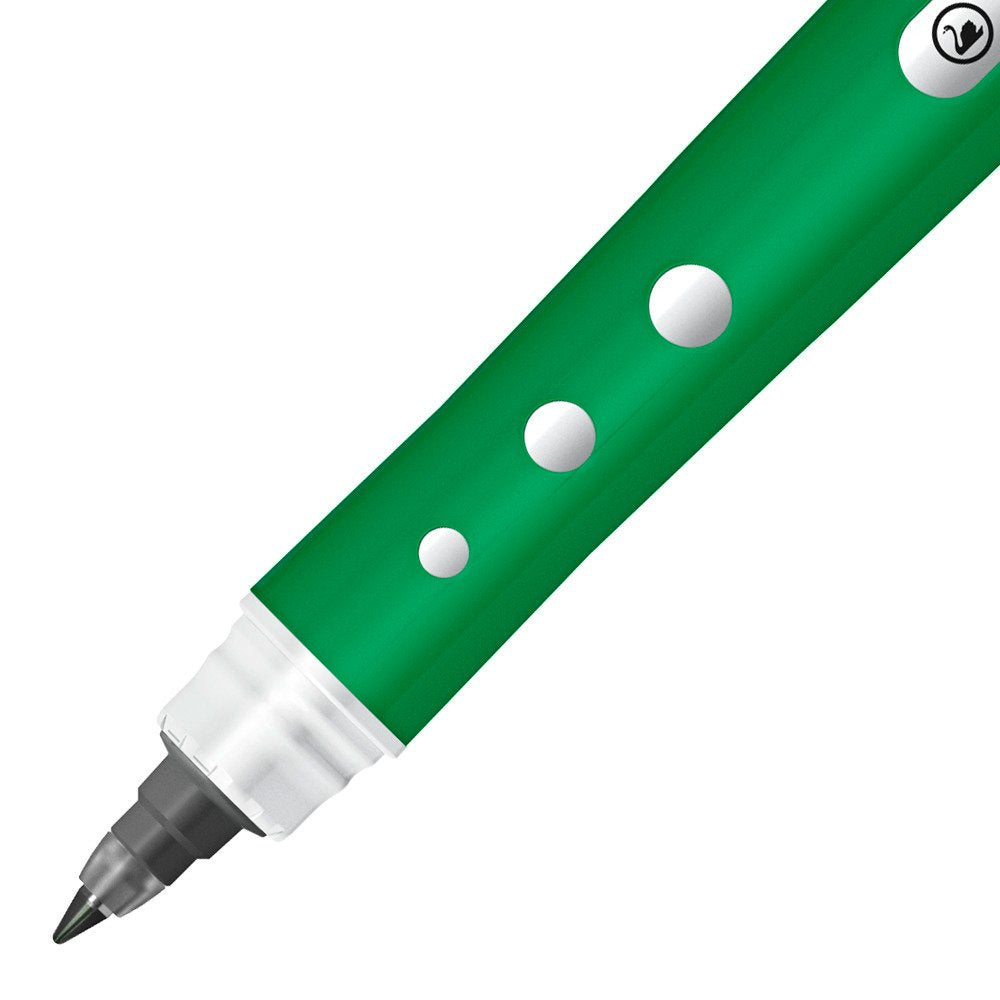 STABILO worker+ colorful – Tintenroller, mit Kappe, 0,5 mm, grün, für Linkshänder