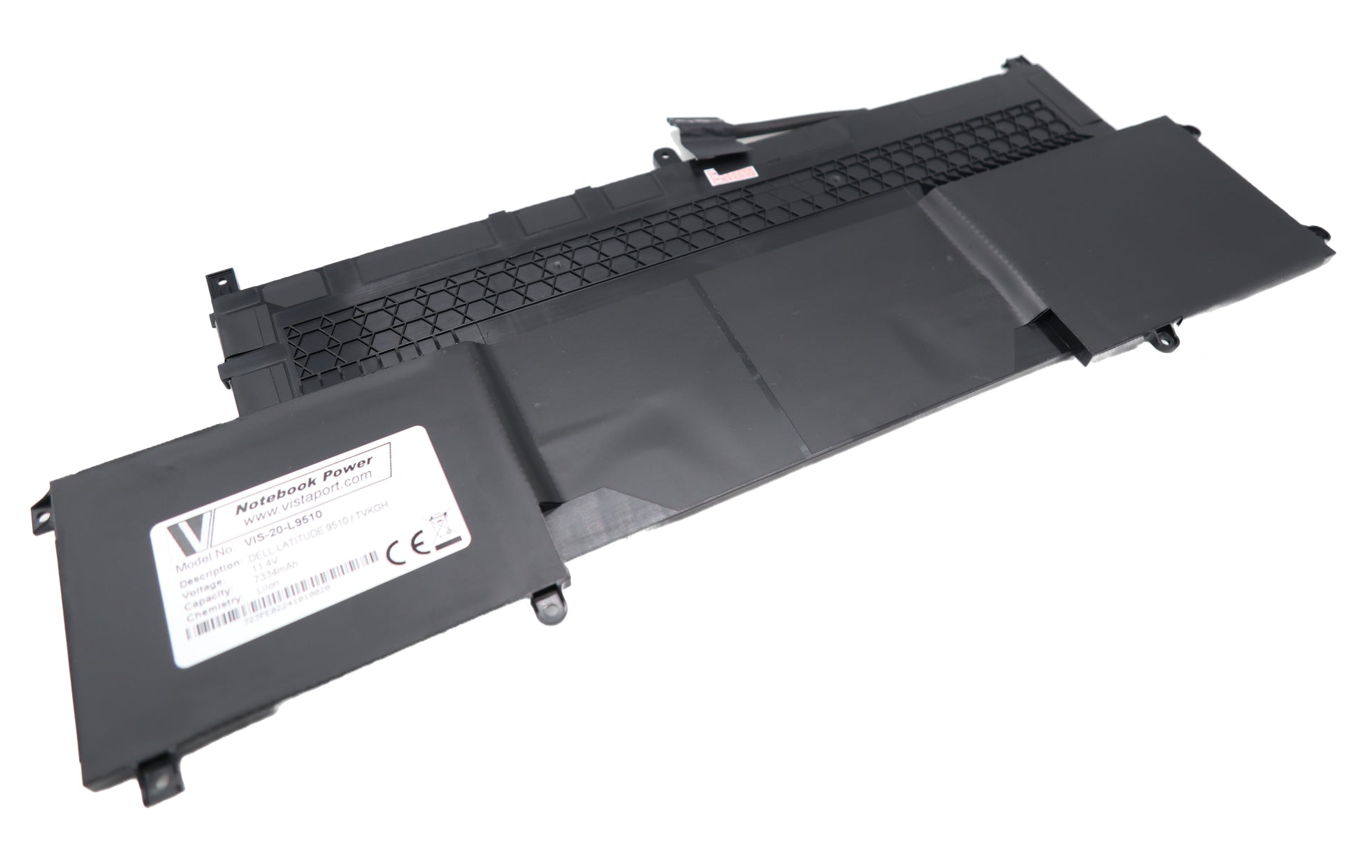 Vistaport Notebook-Akku – für Dell Latitude 9510 2-in-1, Latitude 9510 – 88 Wh, 11,4 V (Li-Ion) – Schwarz