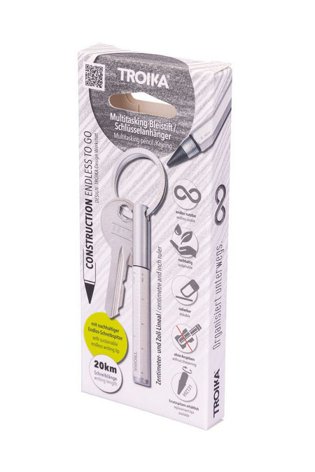 Troika Schlüsselring – Aluminium, Silber, 6er-Pack