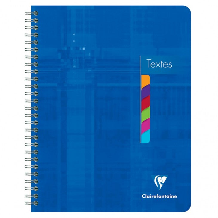 Clairefontaine Spiralheft, 175 × 220 mm, séyès 8 × 3 mm, Spiralbindung, Karton, 144 Seiten, 90 g/m² – sortiert