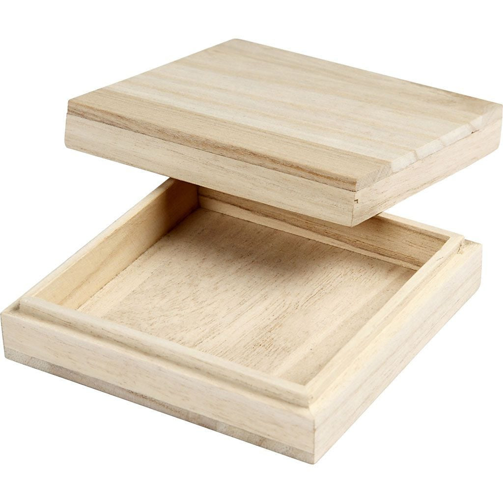 Creativ Company Holzkasten, 10 × 10 × 3 cm, Holz