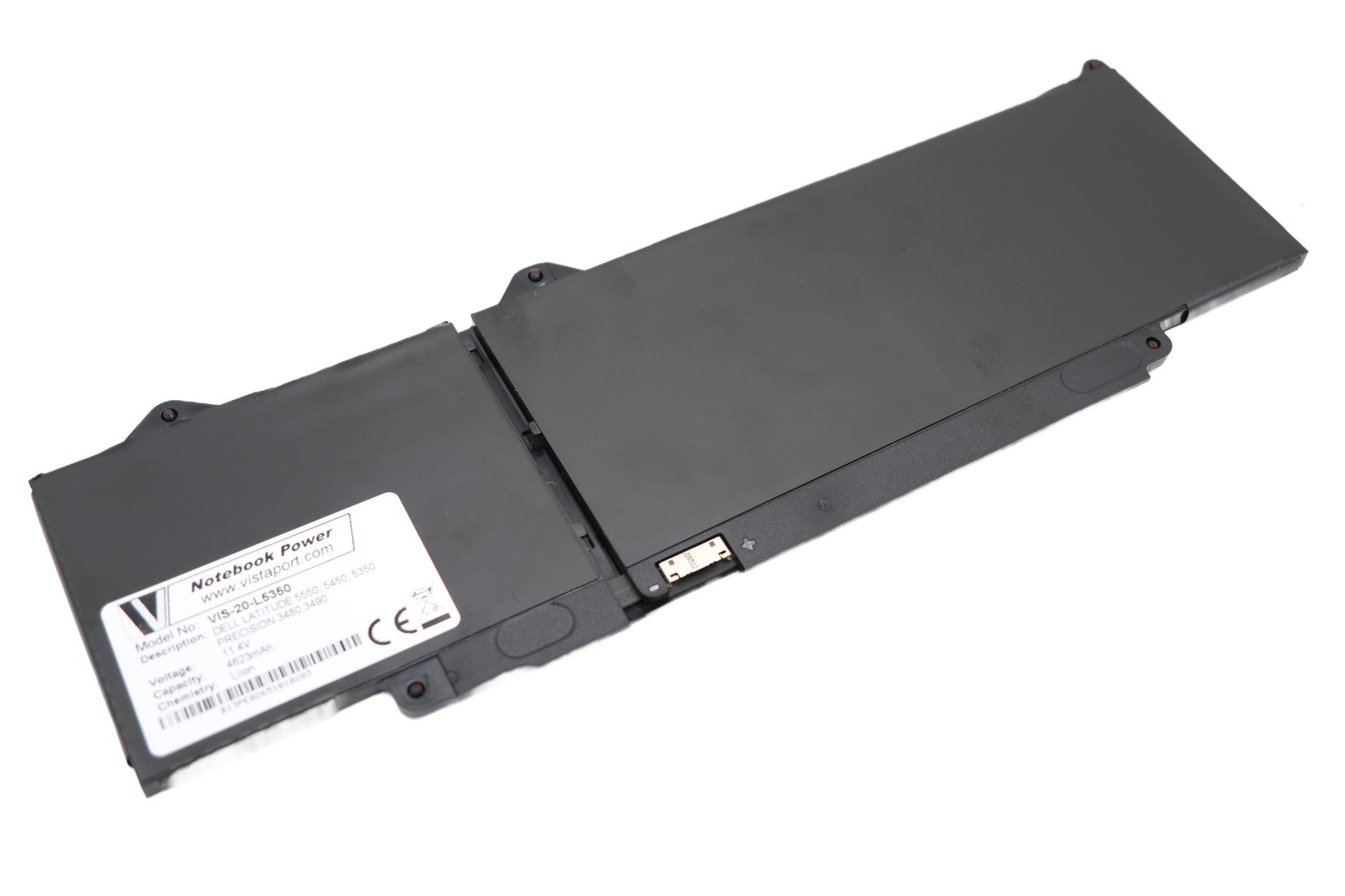 Vistaport Notebook-Akku – für Dell Latitude 5550/5450/5350, Precision 3480/3490 – 54 Wh, 11,4 V – Schwarz