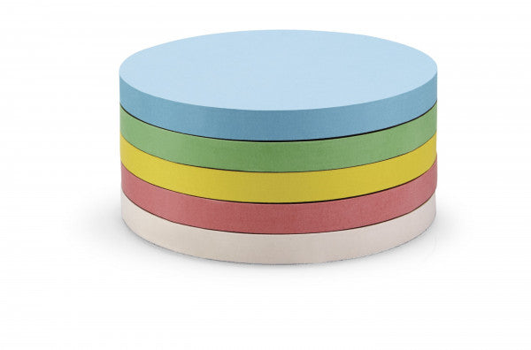 Magnetoplan Runde Moderationskarten – 9,5 × 9,5 cm – 250 Stk. – 5-farbig