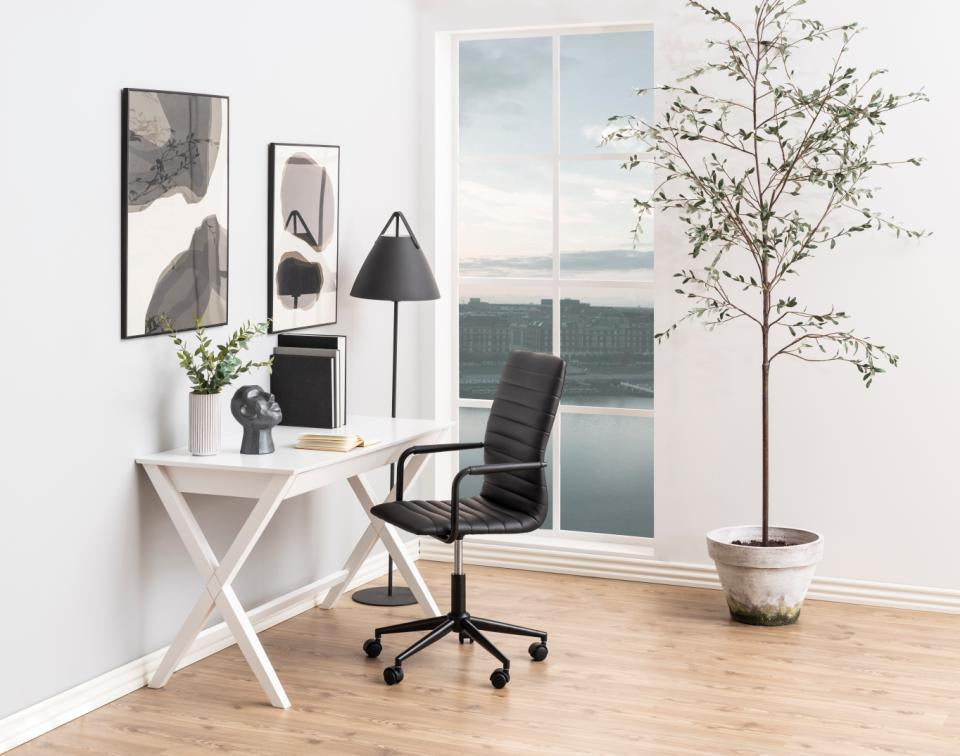 Actona AC Design Bürostuhl Winslow – Kunstleder, schwarz