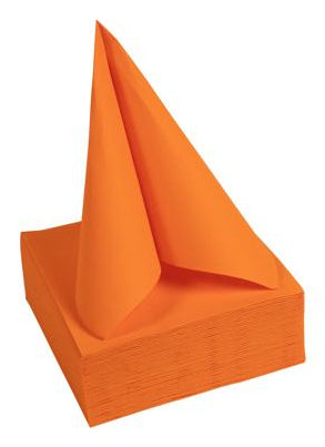 PRONAPPE Cocktailservietten, 20 × 20 cm, Orange – FSC – 50 Stk.