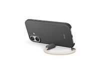 Apple Backcover – für Apple iPhone 17 – grau – PC – mit Ständer, mit Kordel