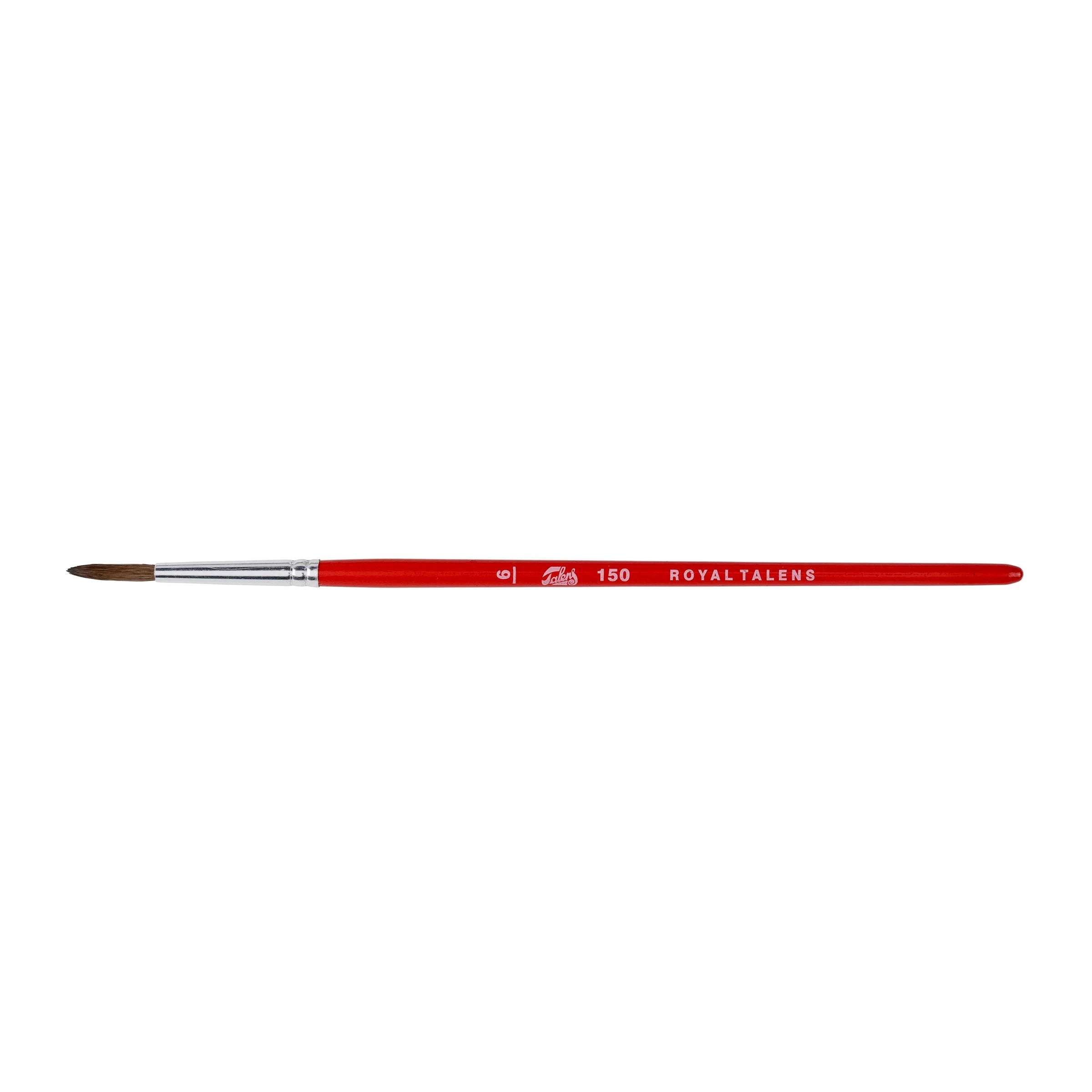 Talens Aquarellpinsel – Rot, 12er-Pack, Grösse 6