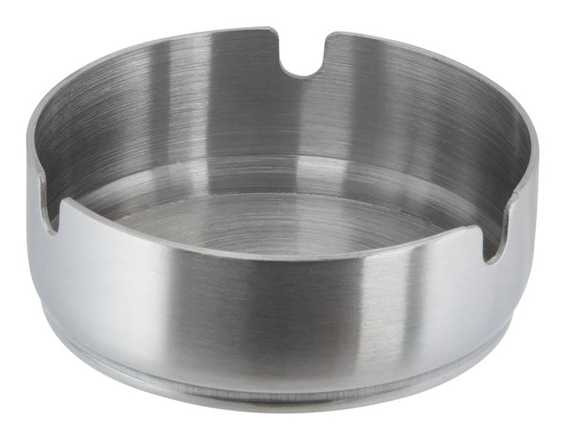 APS-Germany APS Aschenbecher Rund – Silber – Ø 8 cm × 3 cm – Edelstahl
