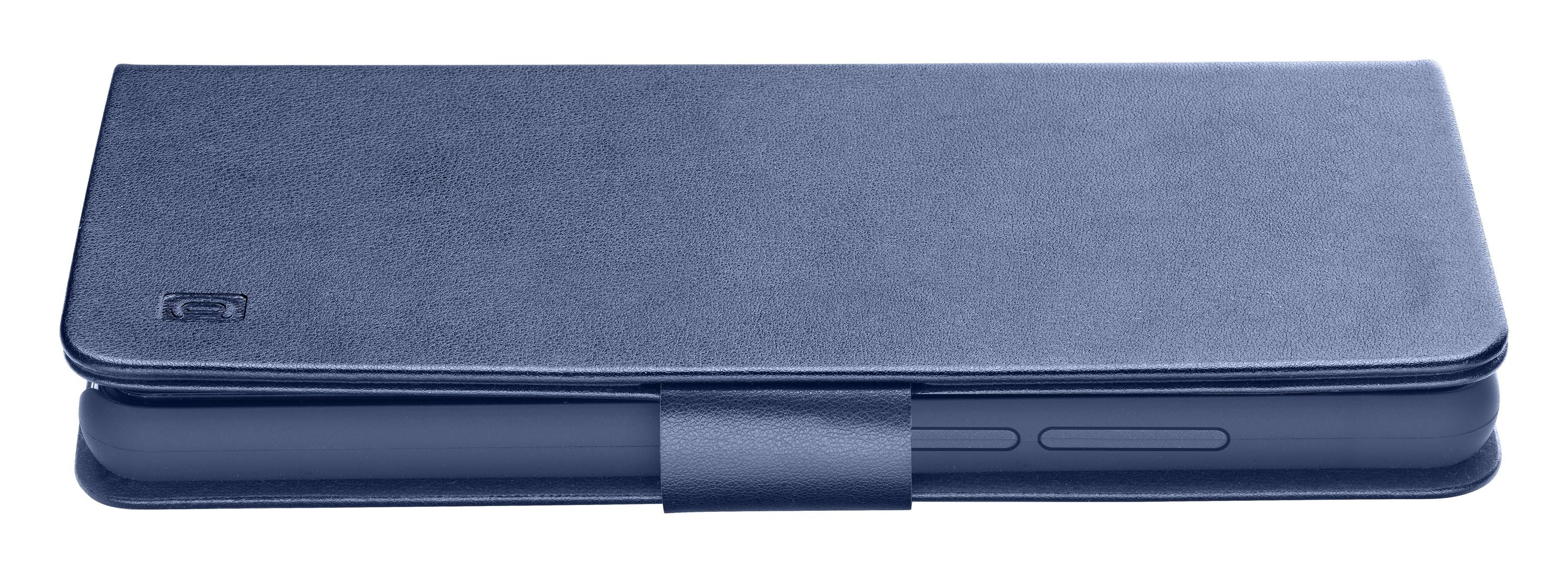Cellularline Book Agenda – Folio – für Apple iPhone 15, mit Ständer, mit 3 Kartenfächern, PU, Blau