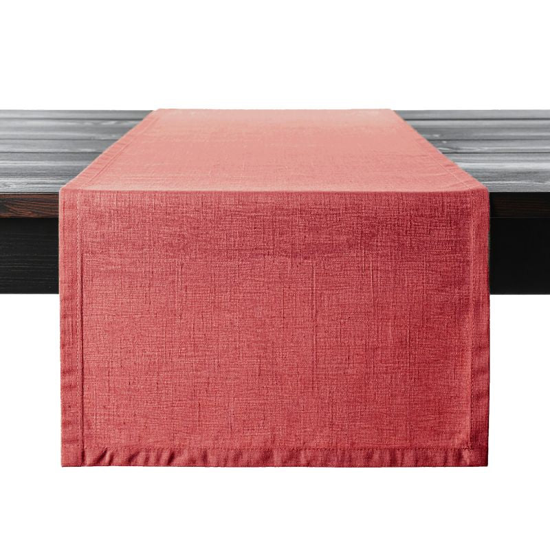 PROFLAX Tischläufer – Leinen, rot, 50 cm × 1,5 m
