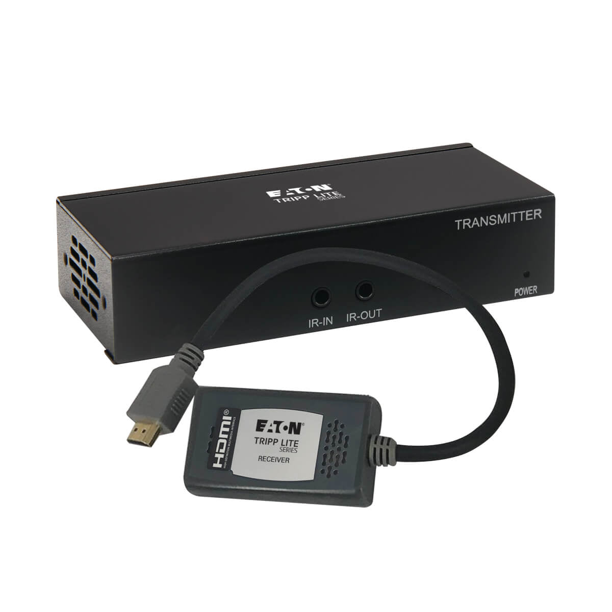 Tripp Lite B127A-1A1-BHPH – HDMI Extender-Set, über Cat5/5e/Cat6, 4K@60 Hz, 70,1 m, PoC, HDR, HDCP 2.2