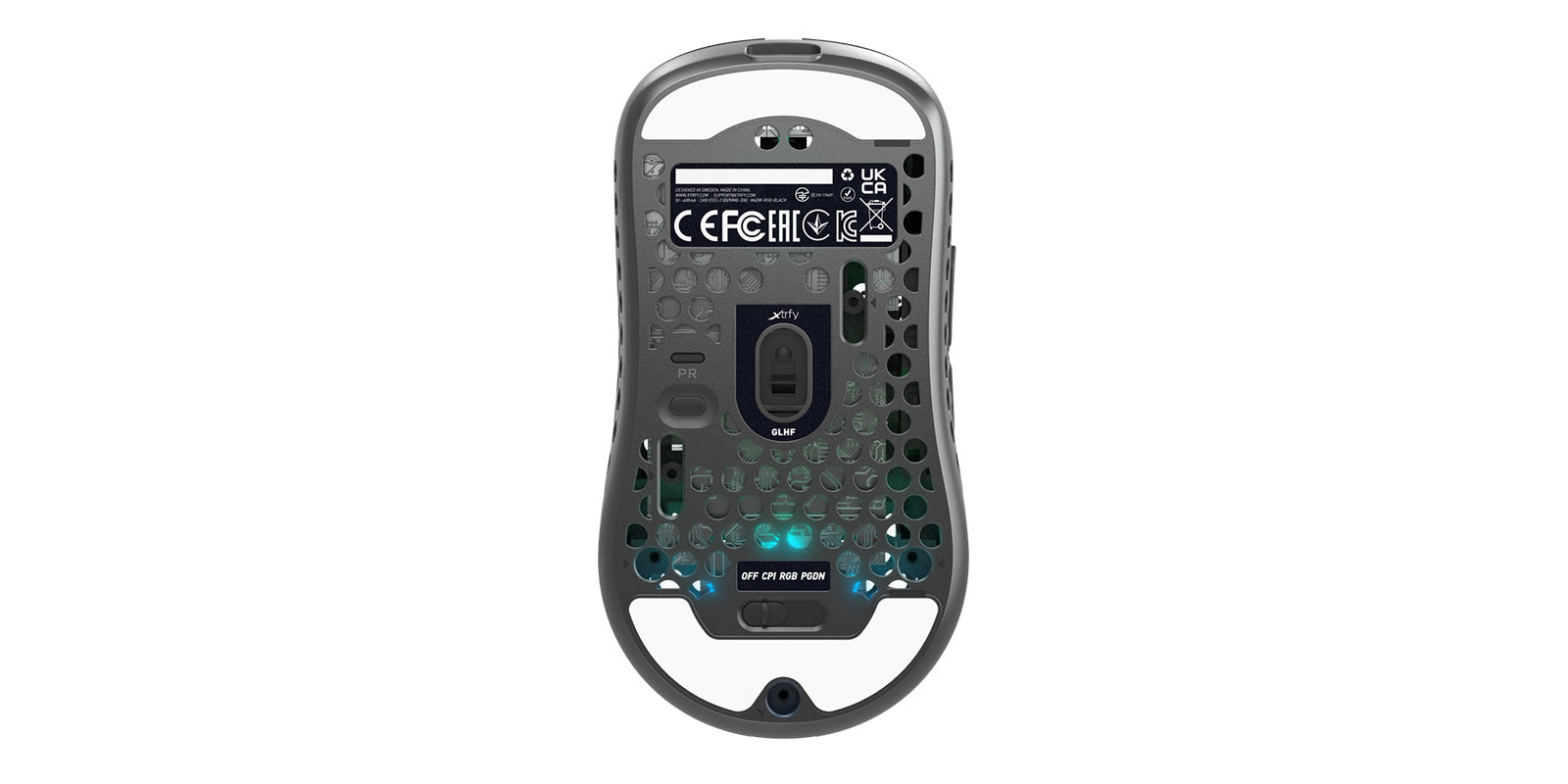 CHERRY XTRFY M42 – Gaming-Maus – Kabellos (2,4 GHz), 19000 DPI, RGB-Beleuchtung, Weiss