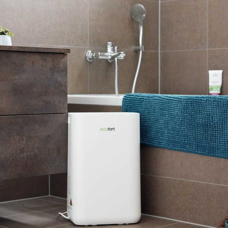 Ecofort Luftentfeuchter ecoQ DryAir 20L – 20 L/24 h, bis 50 m², Tank 4,5 l, Hygrostat