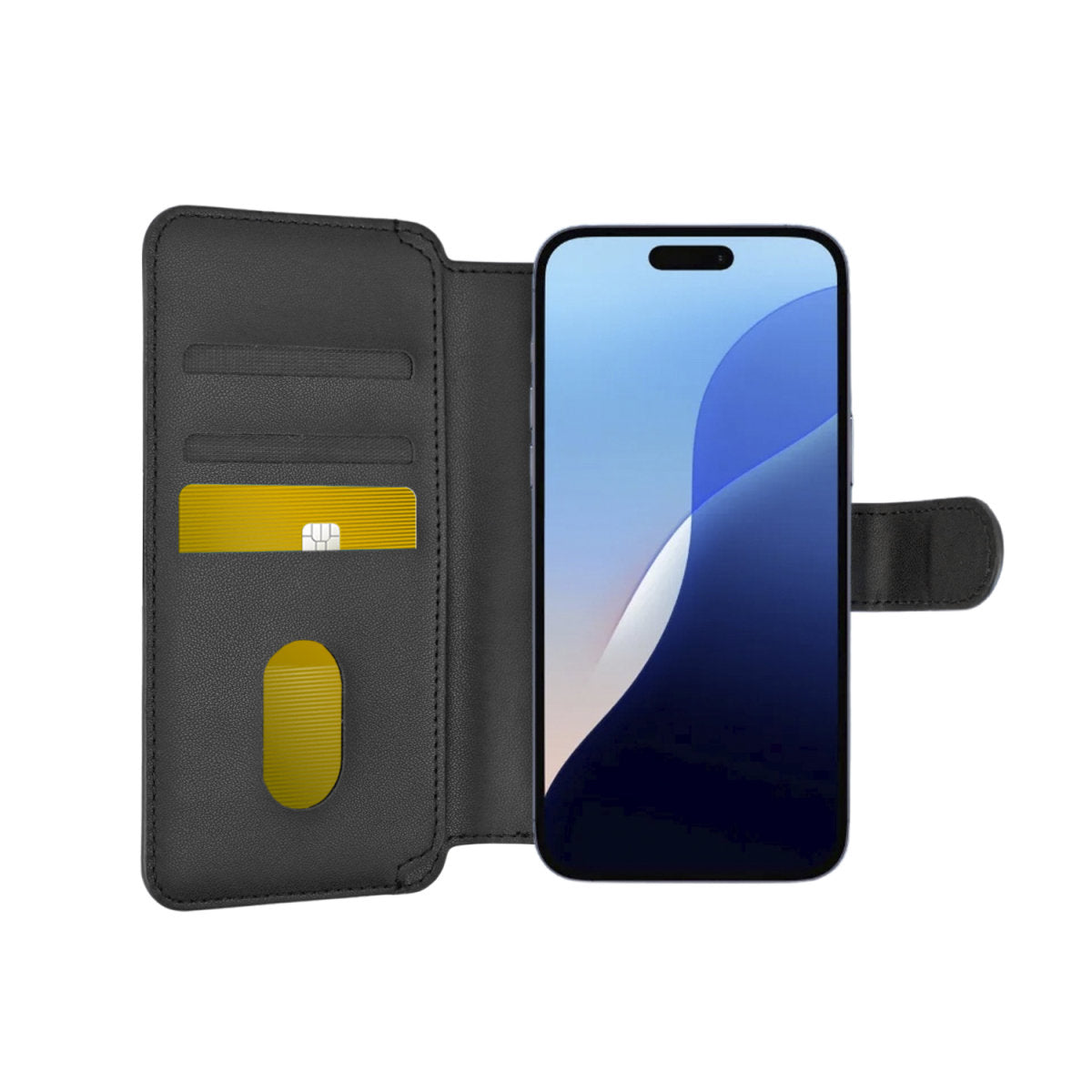 4smarts MagWallet CardCaddy L – Kartenhalter/Wallet – MagSafe – für iPhone (MagSafe) – Schwarz