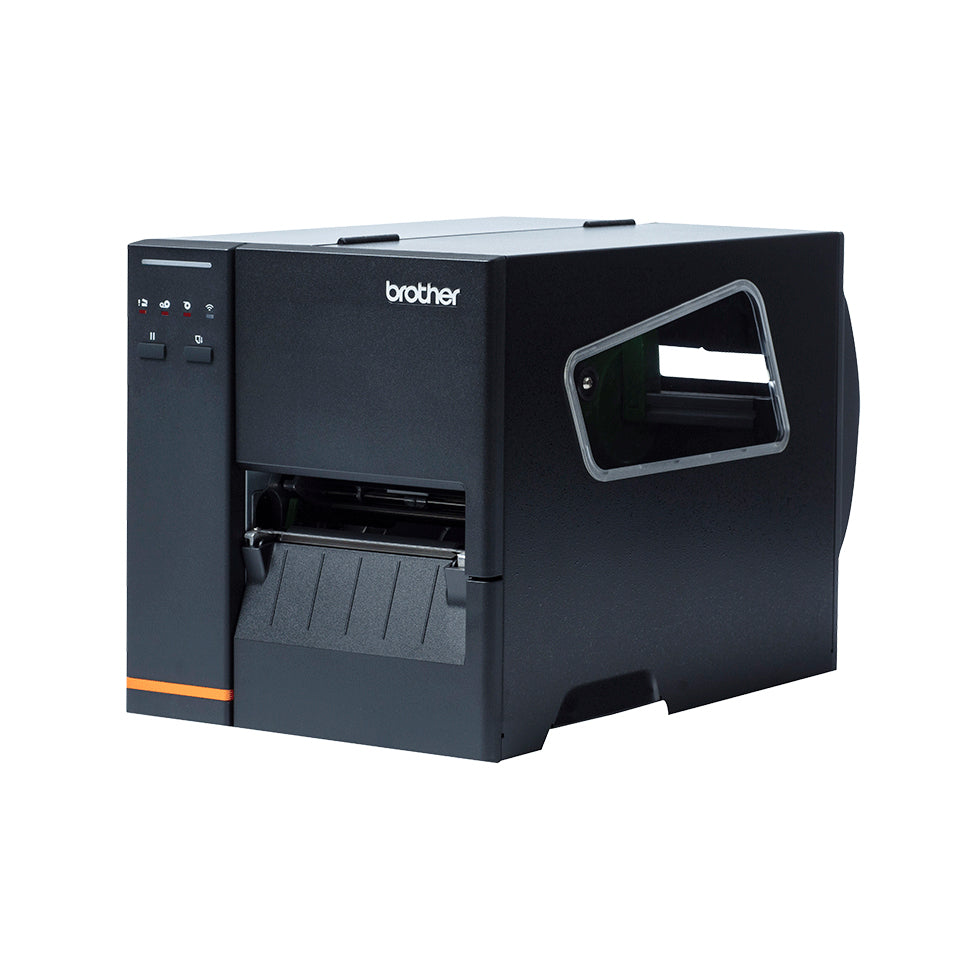 Brother TJ-4120TN – Etikettendrucker, Thermodirekt/Thermotransfer, 300 × 300 dpi, für Etiketten bis 106 mm