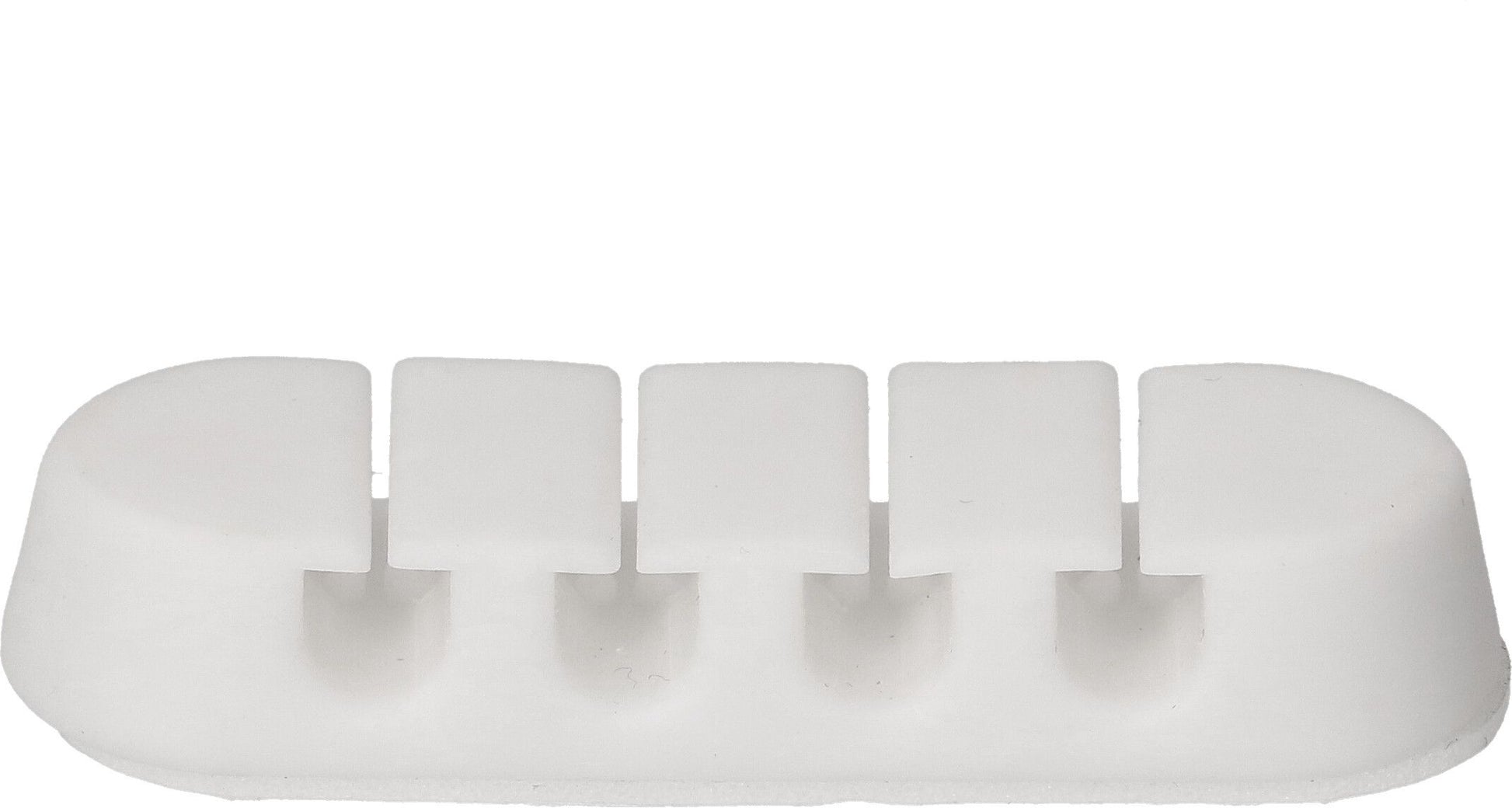 Max Hauri AG Max Hauri Kabelhalter, selbstklebend, Ø bis 7 mm, 3er-Pack – weiss