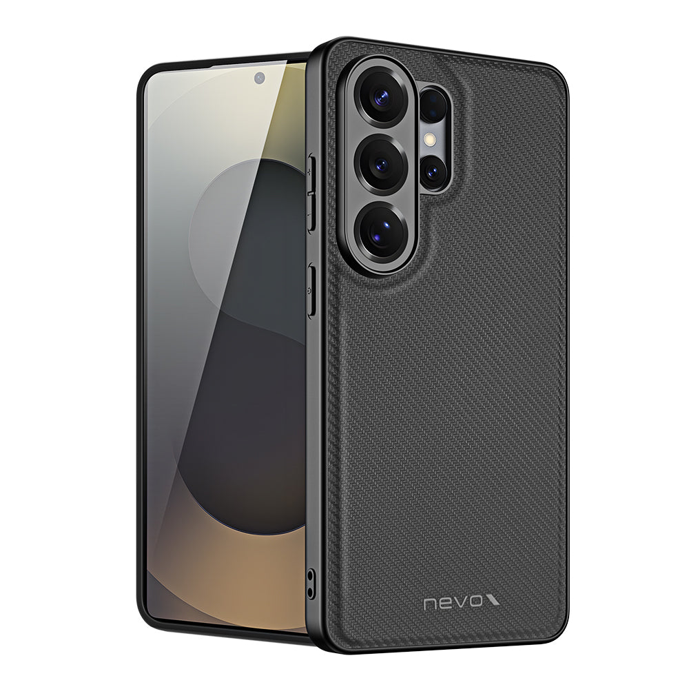 nevox StyleShell NYLO Backcover – für Samsung Galaxy S26 Ultra, Nylon+TPU, Schwarz