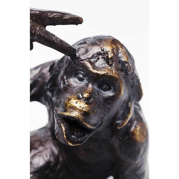 KARE Design Monkey Buchstütze – Kunststoff – Braun – 200 × 170 × 100 mm