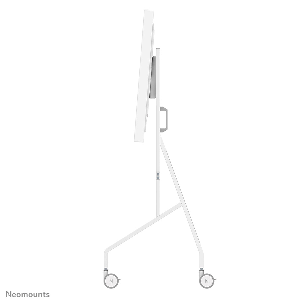 Neomounts MOVE Go Flip – Trolley, drehbar, für 55–65", VESA 400×400, bis 50 kg, höhenverstellbar, weiss