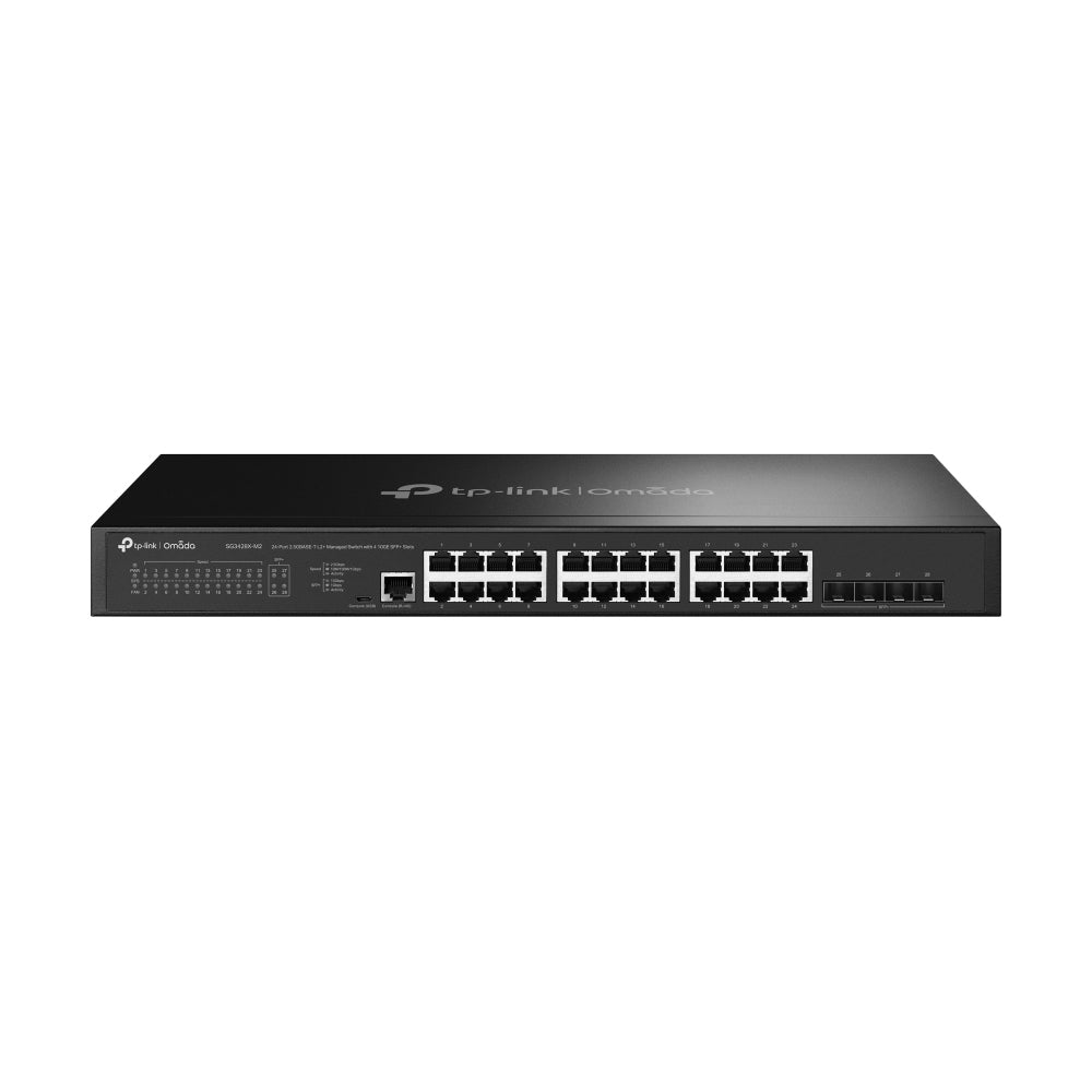 TP-Link TL-SG3428X-M2 – Verwalteter L2+ Switch – 24× 2,5G, 4× SFP+, 19", 1U