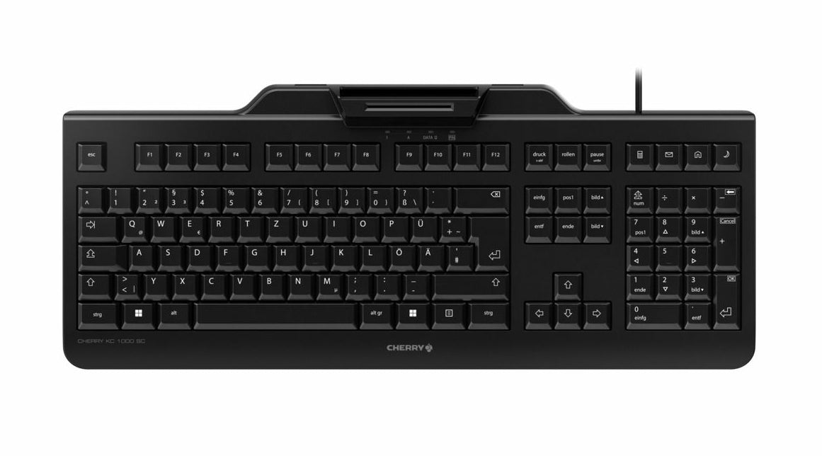 CHERRY KC 1000 SC – Tastatur, kabelgebunden (USB-A), Tschechisch/Slowakisch – für Windows & Linux