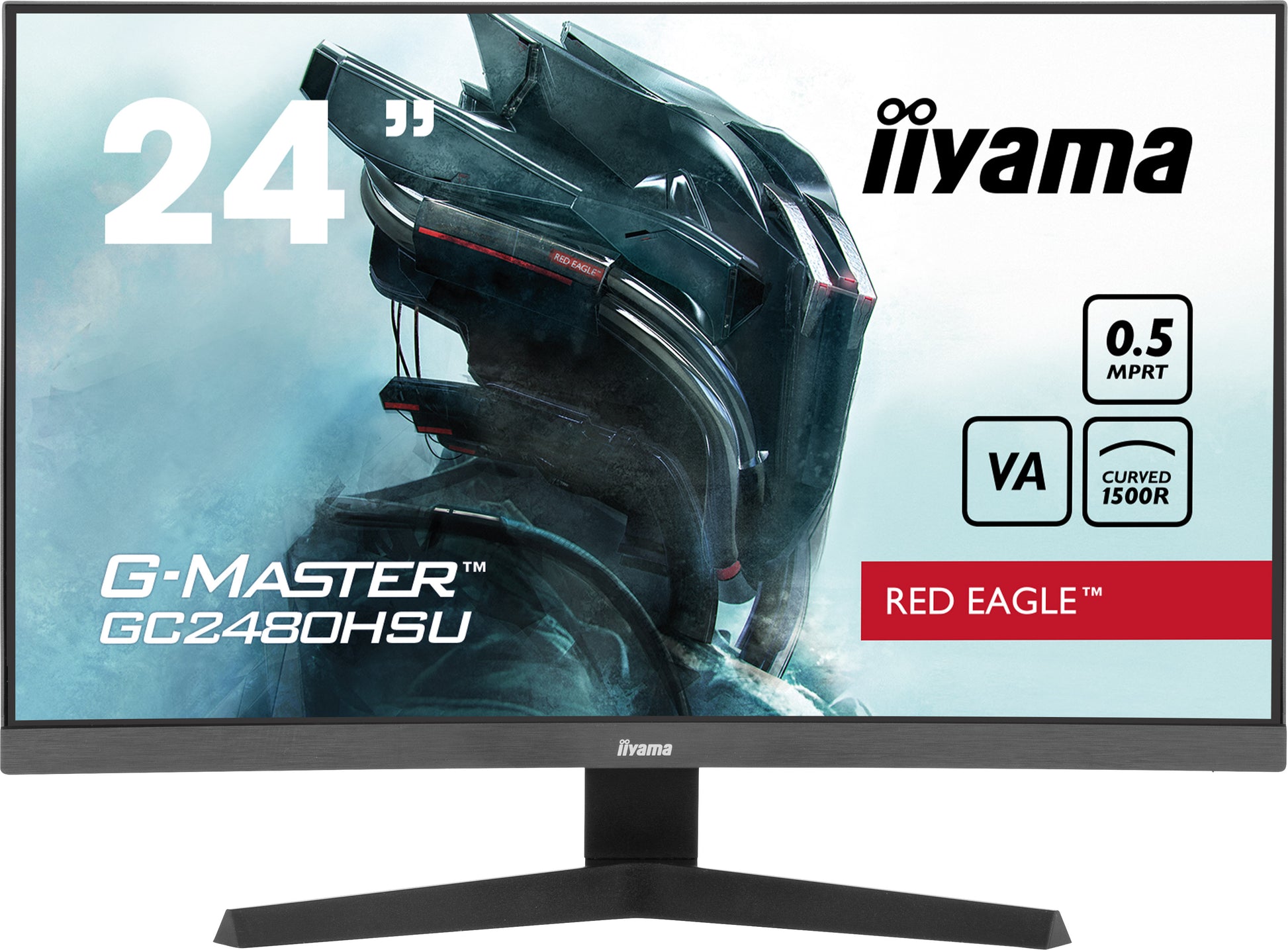 iiyama G-MASTER GC2480HSU-B1 – 24" Full HD VA 180 Hz Curved – Lautsprecher, HDR
