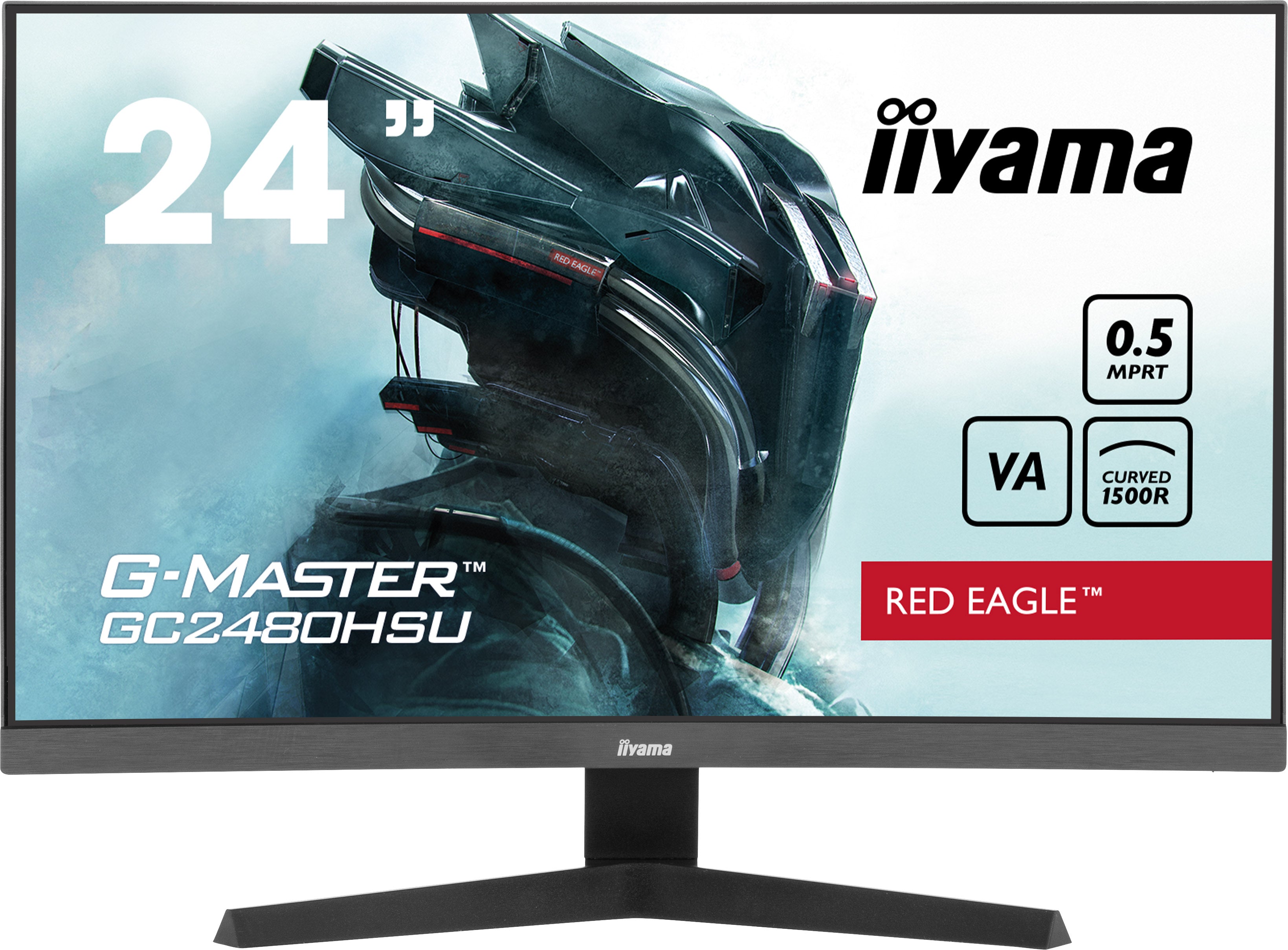 iiyama G-MASTER GC2480HSU-B1 – 24" Full HD VA 180 Hz Curved – Lautsprecher, HDR