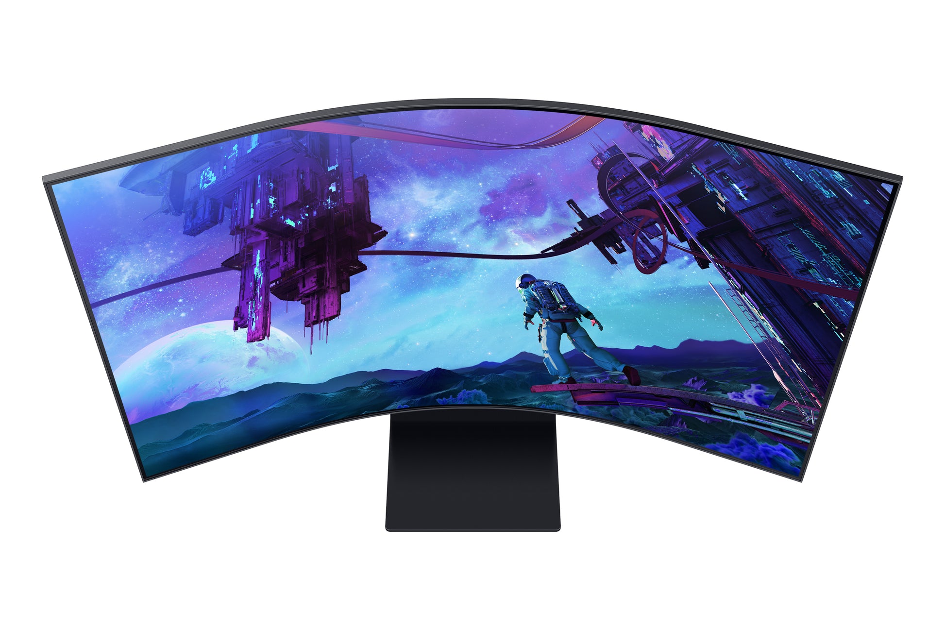 Samsung Odyssey Ark G97NC – Monitor, 55", VA, Mini-LED, 165 Hz, 600 cd/m², Tizen, Schwarz