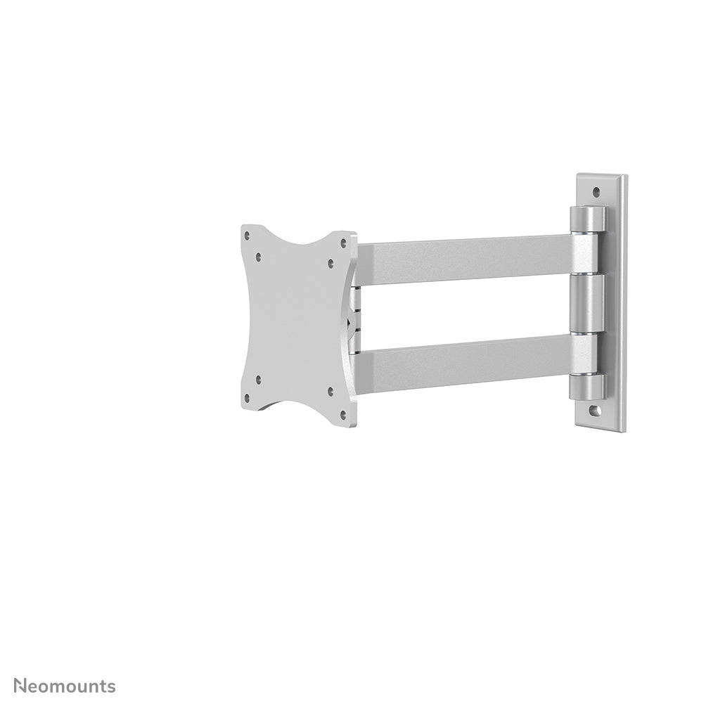 Neomounts FPMA-W820 Wand-Schwenkarm – bis 24", VESA 75×75 mm, 12 kg, neigbar, 2 Gelenke, silber