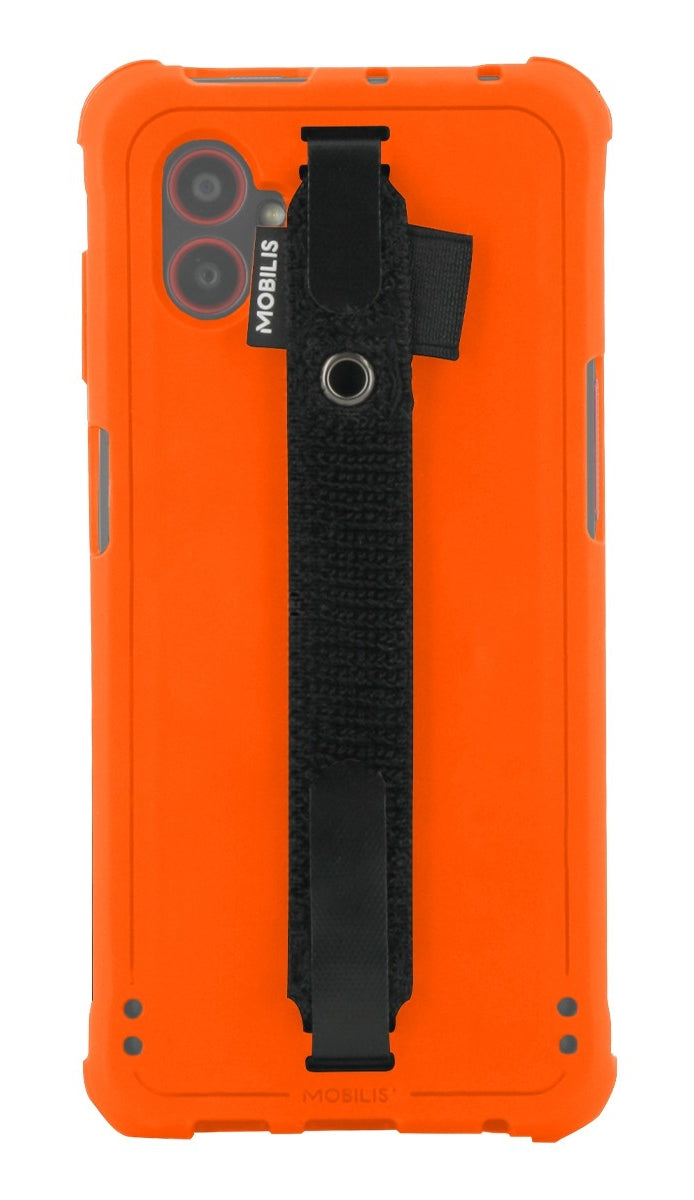 Mobilis Backcover PROTECH – für Samsung Galaxy XCover7 P – orange – mit Handschlaufe