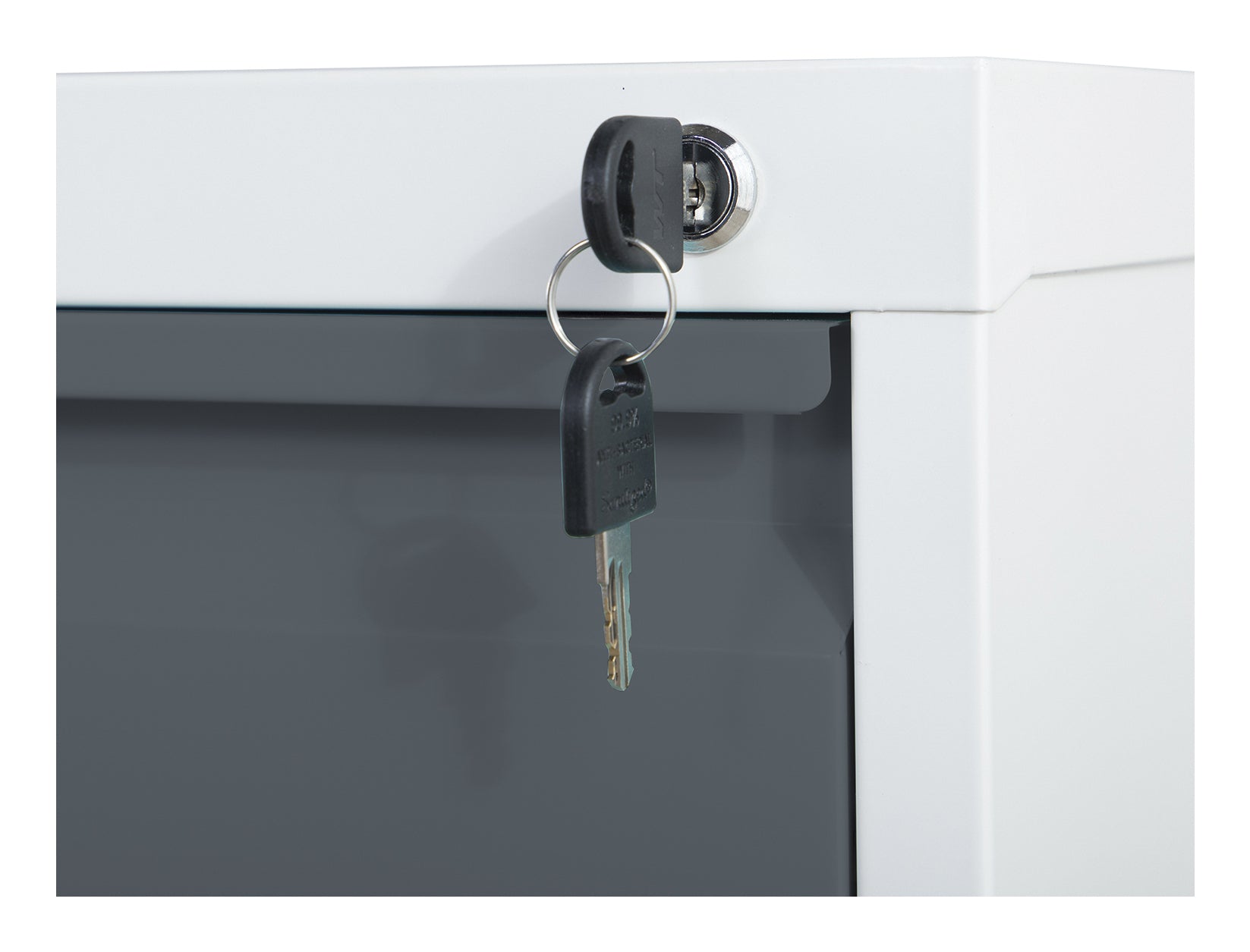 Phoenix Safe Co. FC1003GAK – Aktenschrank, 3 Schubladen, abschliessbar, 450 × 620 × 1025 mm, Grau/Anthrazit