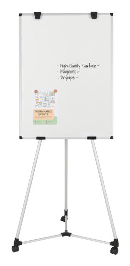 Bi-Office Kyoto Mobiles Flipchart, magnetisch – 100 × 70 cm, Aluminiumrahmen