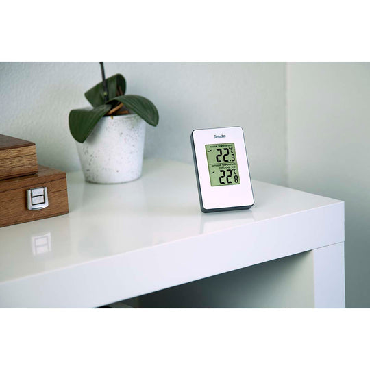 Alecto WS-1050 – Wetterstation, Funk (433 MHz), Innen/Aussen, inkl. Aussensensor – Weiss (2er-Pack)