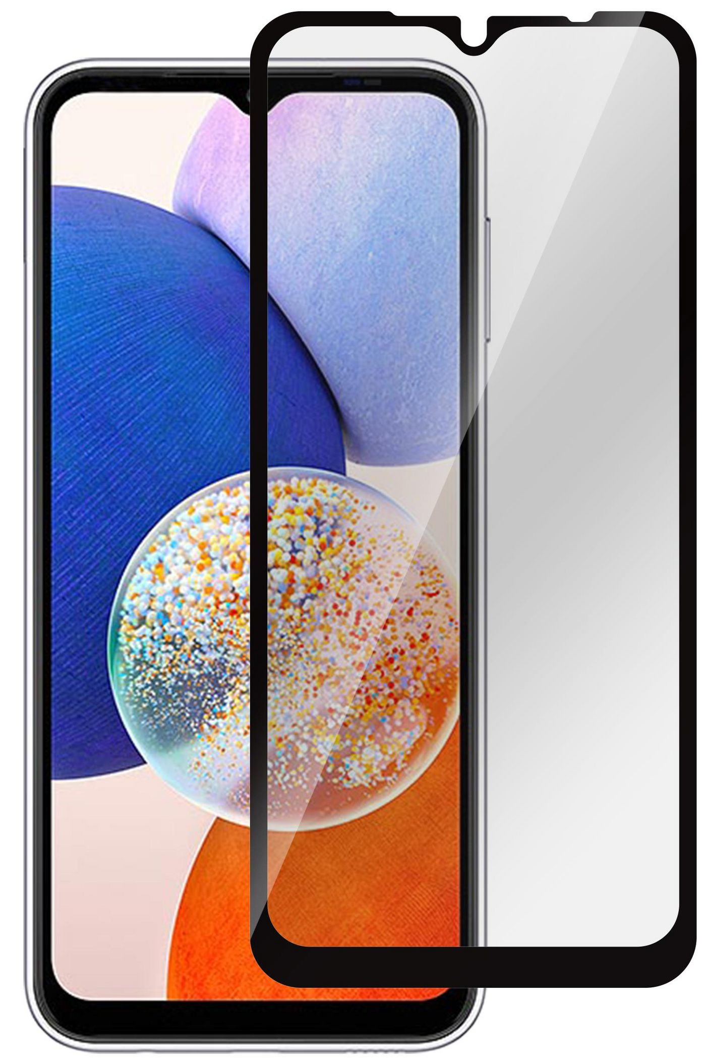eSTUFF Privacy-Filter (Panzerglas), Full Cover – für Galaxy A14 4G/A14 5G