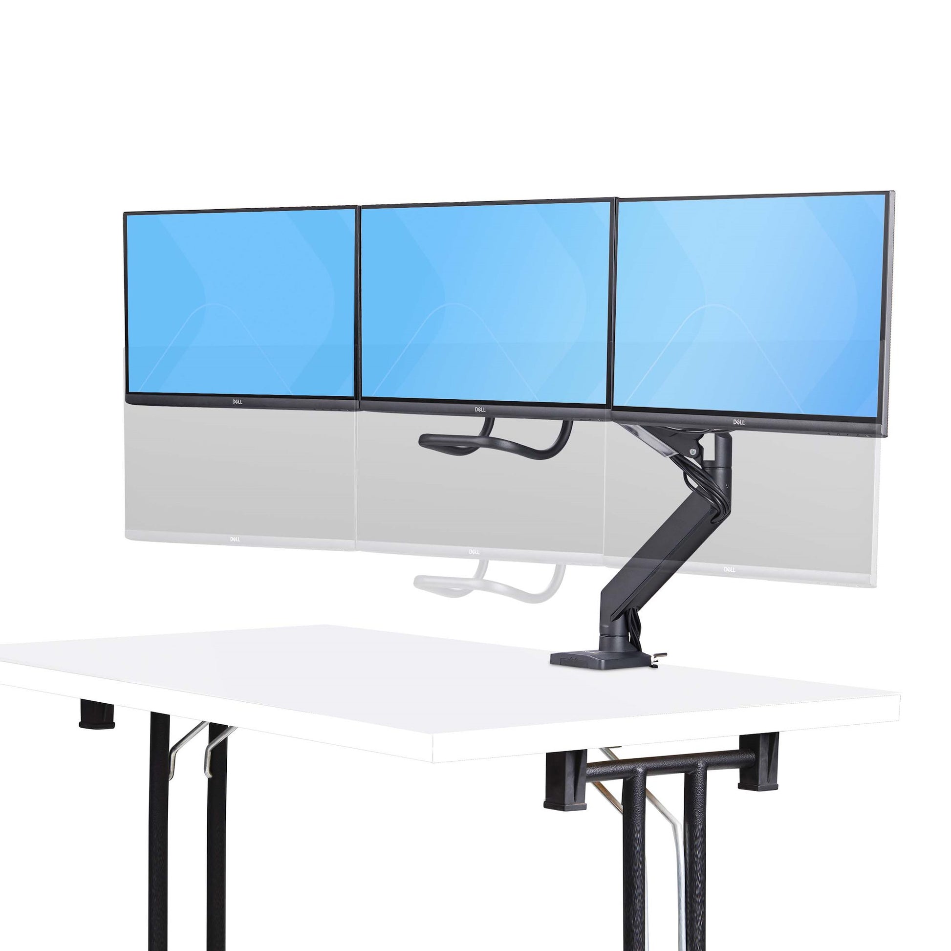 StarTech.com Monitorarm Tischhalterung – Klemme/Durchführung – 3 Monitore – 17–27" – VESA 75×75/100×100 mm