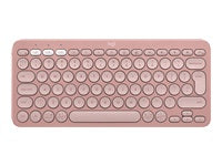 Logitech Pebble Keys 2 K380S – Tastatur, kabellos (Bluetooth), US-Layout (EN), Rosa