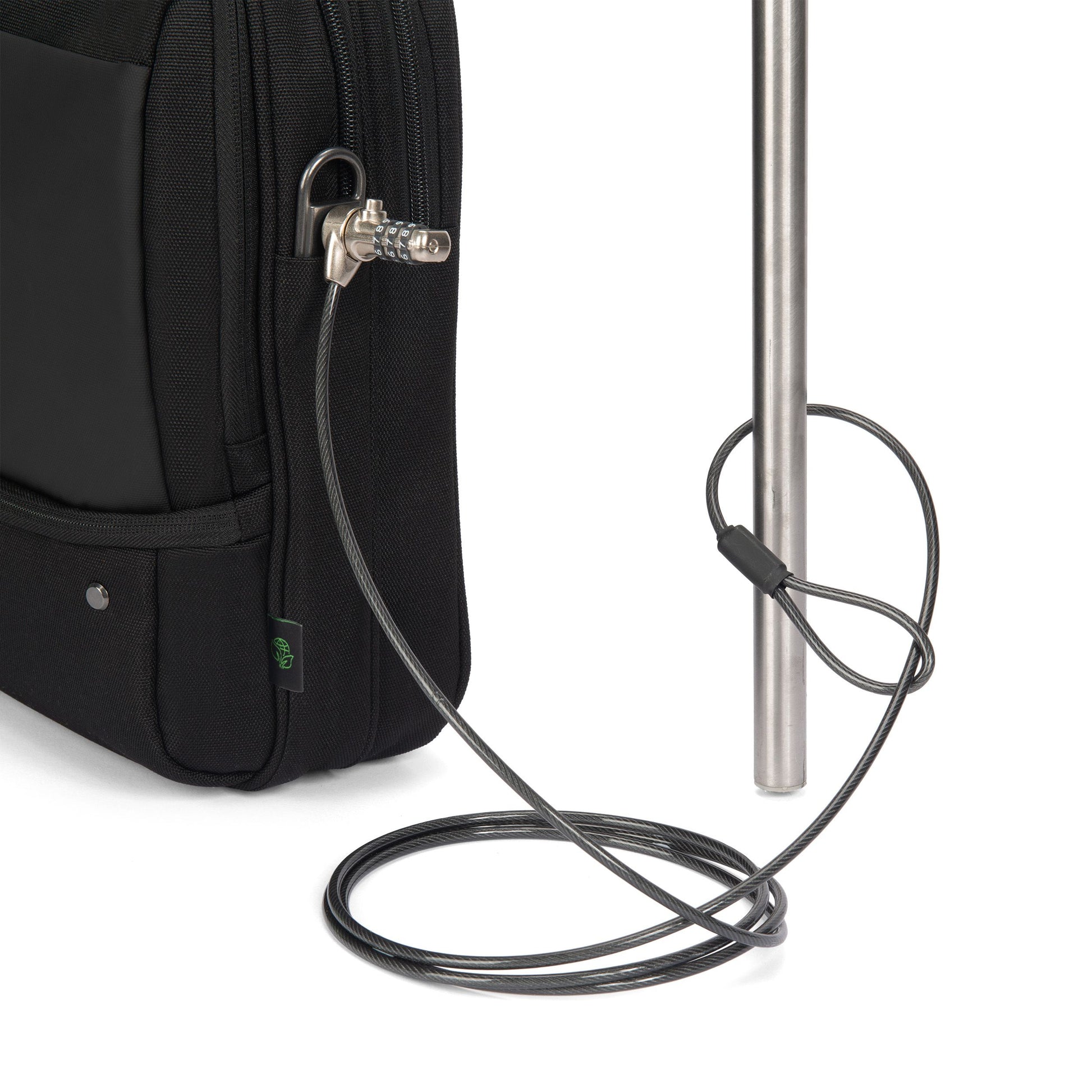 DICOTA Top Traveller FIVE Notebook-Tasche bis 14" – Verschliessbar, Trolley-Band – Schwarz
